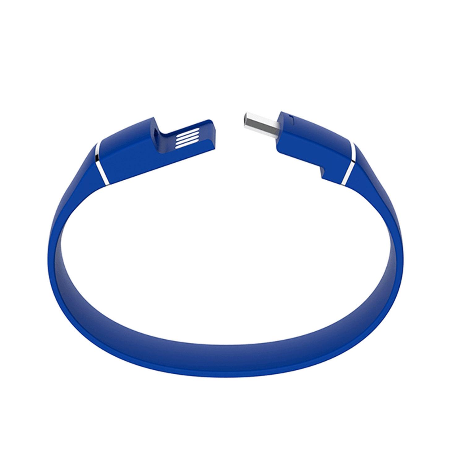AREA Bracciale Micro USB Lumdoo blu